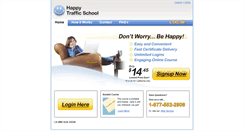 Desktop Screenshot of happytrafficschool.com